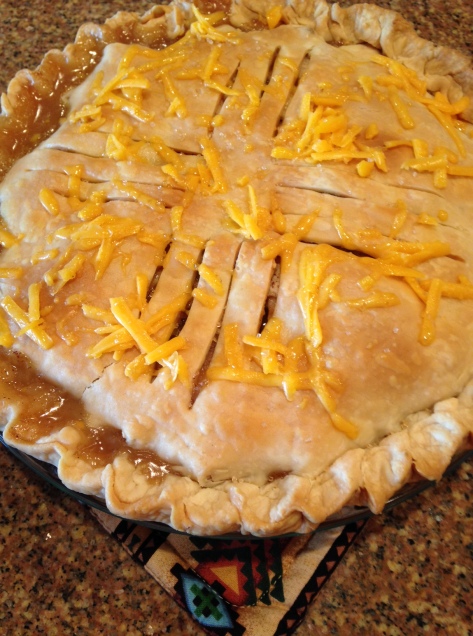 Green Chile Cheese Apple Pie