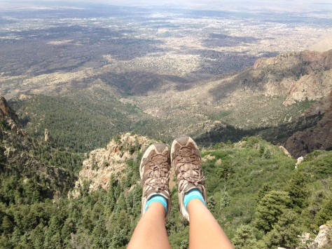 Sandia Peak and my feet