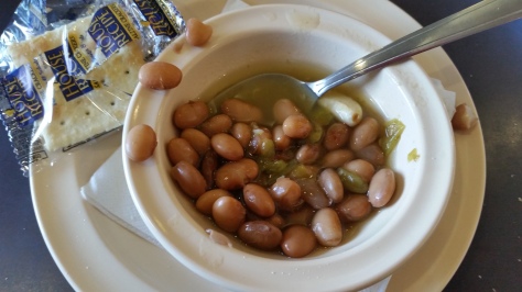 Beans & Green Chile is the new Chips & Salsa at the Owl Café. If you know what that means, you might be from New Mexico.